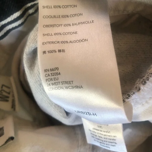 URBAN OUTFITTERS BDG White Black Striped Mom Jeans Size 27 Beetlejuice Halloween - Picture 8 of 10